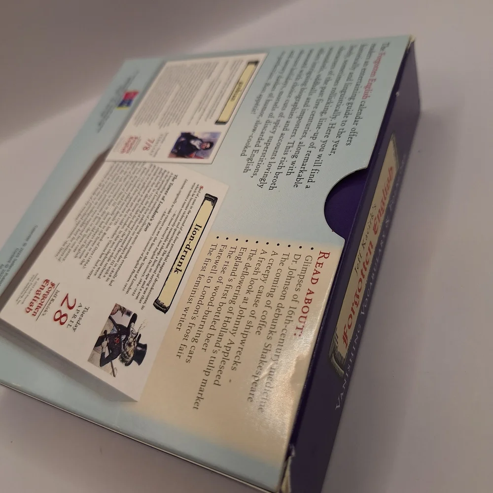 Forgotten English 2026 Calendar - Purple